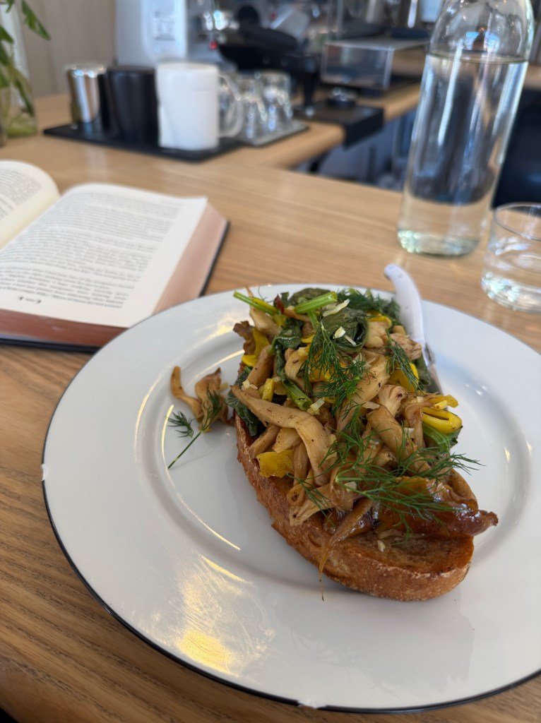 Mushroom toast from Mother AVL